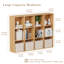 Bibliothèque de 12 cubes, unité de rangement bibliothèque fermée-2000858794-2000858785