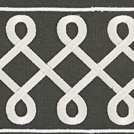 Oriana Soutache Embroidered Cotton Blend Fabric
