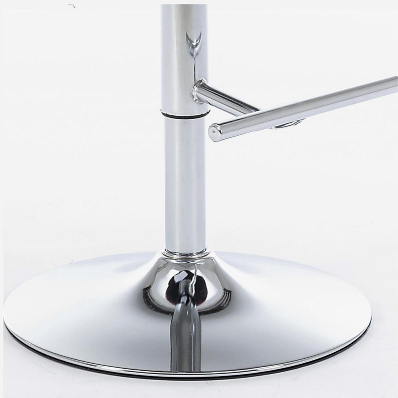 Tabourets de bar pivotants en velours à hauteur de siège réglable, tabourets de bar à base chromée avec dossier capitonné confortable, ensemble de 2
