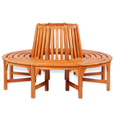 Wooden Tree Bench by East Urban Home
