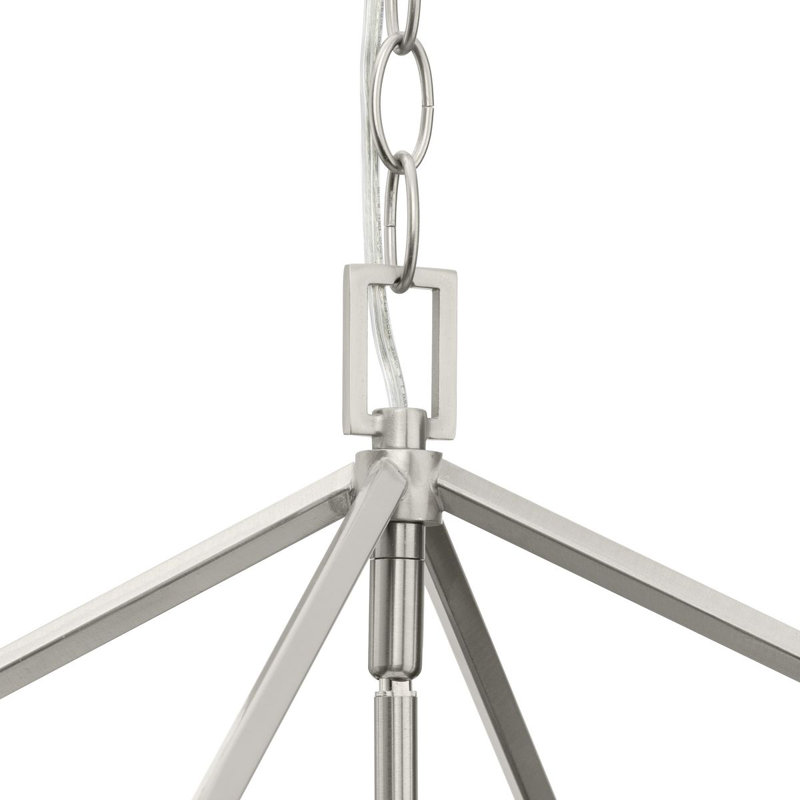 Lustre à 4 lumières Hillcrest, Nickel brossé, H 22 po x l 13 po x P 13 po