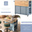 Grey Blue Kitchen Storage Island With Power Outlet & Foldable Leaf Feature, 5, Open Shelving, Wine Rack For Home Cart Function, Blue, 5 Wheels, Storage,-1783694951