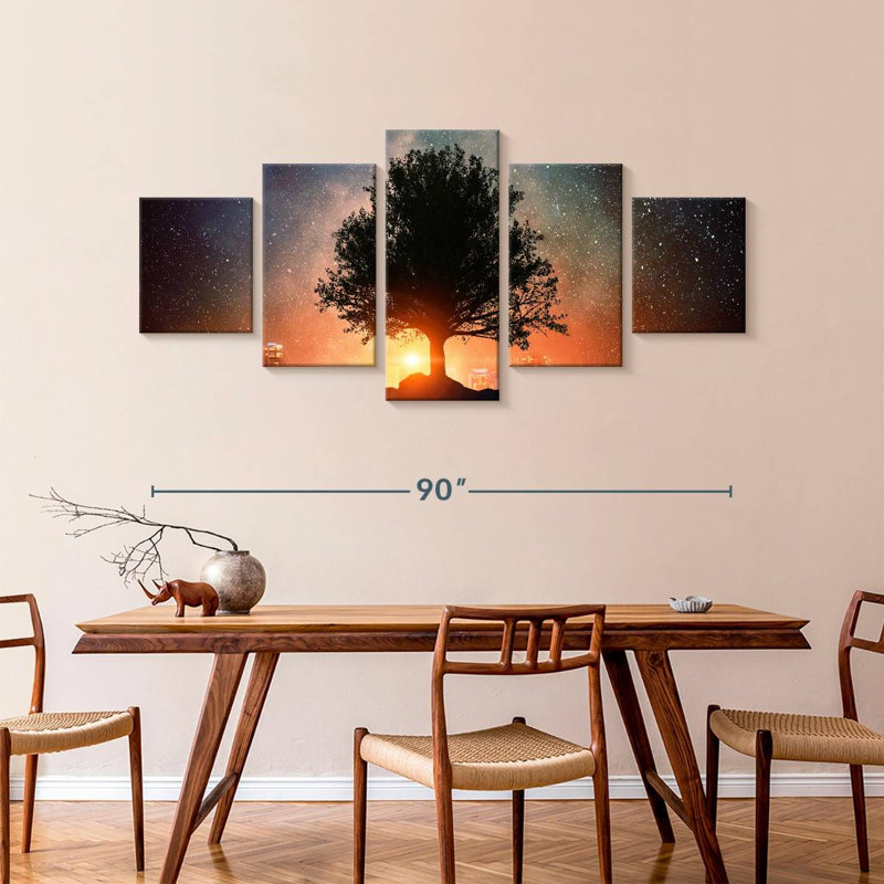 Starry Tree, 42" H x 92" W