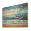 Vibrant Beach Waves III - vagues côtières sur bois-1351960177