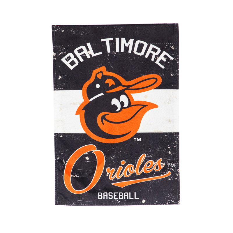 Lin 2 côtés 44 x 28 po mlb drapeau maison, Orioles de Baltimore