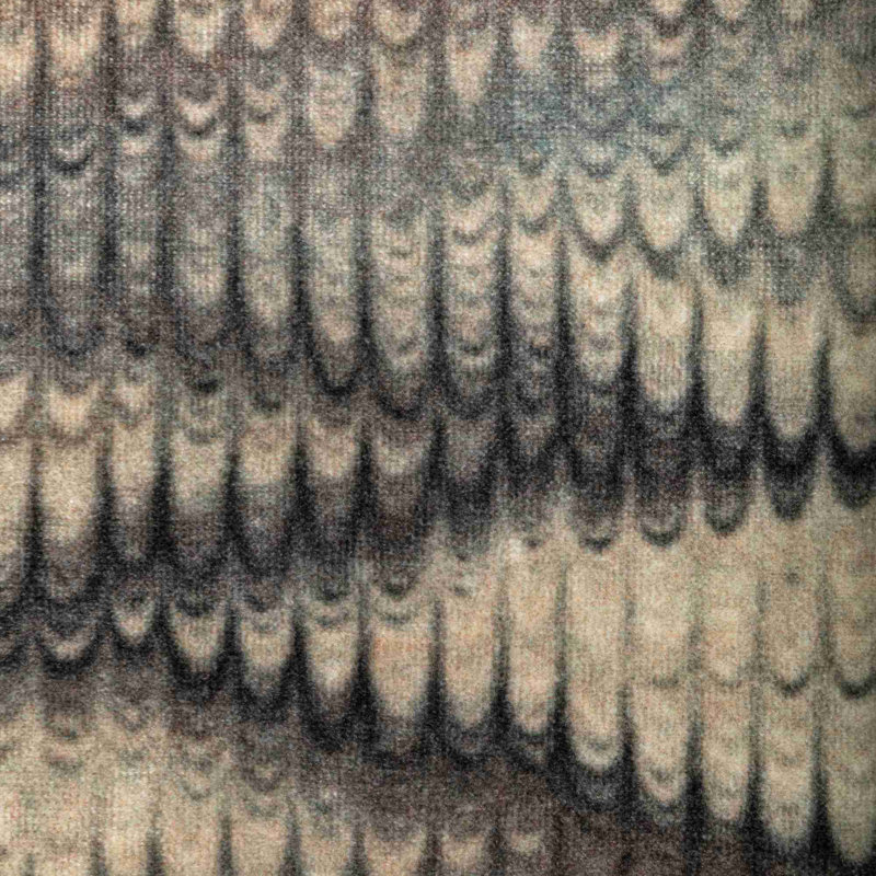 Trad Nouveau Boscage Cotton Blend Fabric, Charcoal