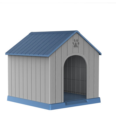 25.84"h Resin Portable Dog House