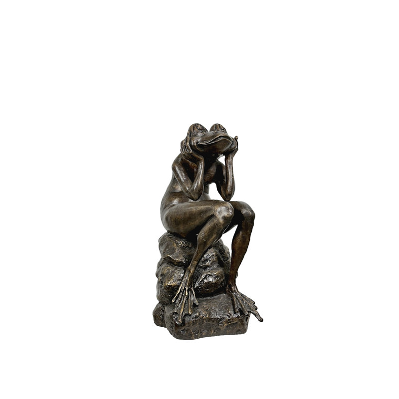 Frog Bronze Garden Statue