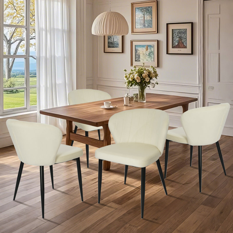 Ensemble de 2 chaises d'appoint rembourrées en velours Mercer41