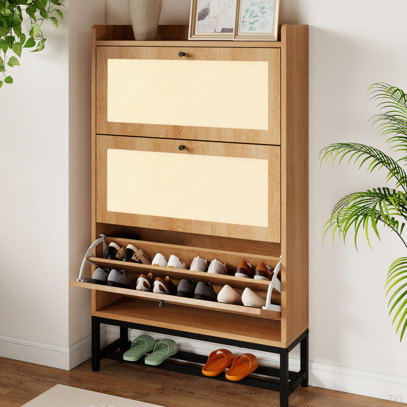 Armoire de rangement pour chaussures Slim, Kaki