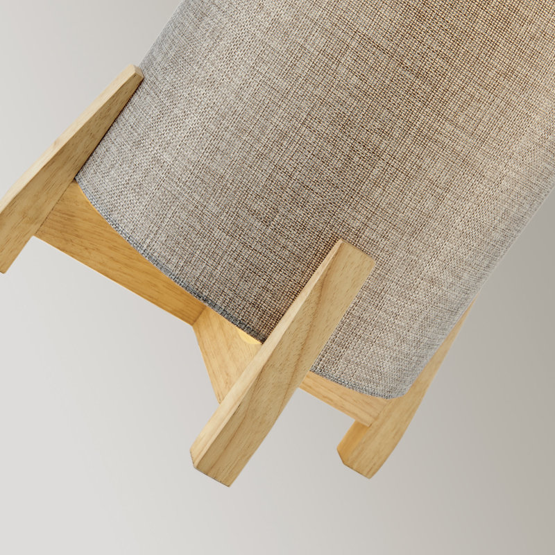 Lampe de table d'extérieur à DEL intégrée à pile 24 po Gahraman, Gris
