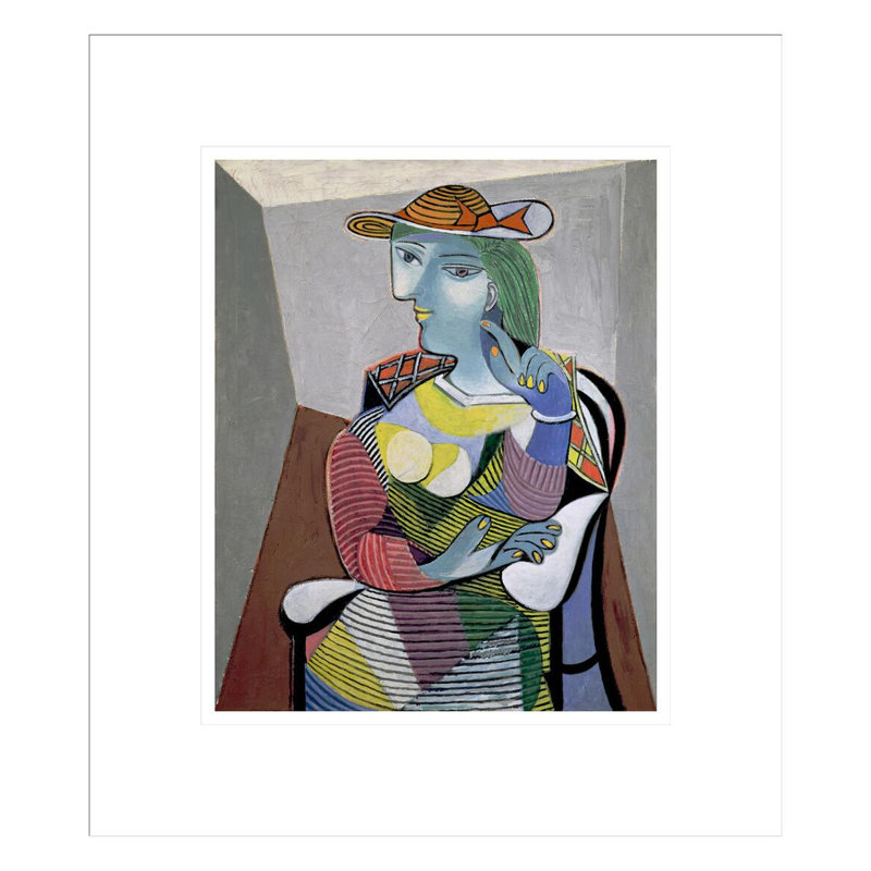 Portrait de Marie-Thérèse par Pablo Picasso, impression giclée sur cadre, H 15,73 po x l 13,75 po