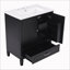 Meuble-lavabo 30 po avec lavabo, espace de rangement multifonctionnel-1050109152