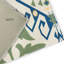 Tapis en chenille tissé à la machine Melchior en vert / blanc / bleu-2111120995