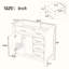Base de meuble-lavabo simple 35,5 po seulement