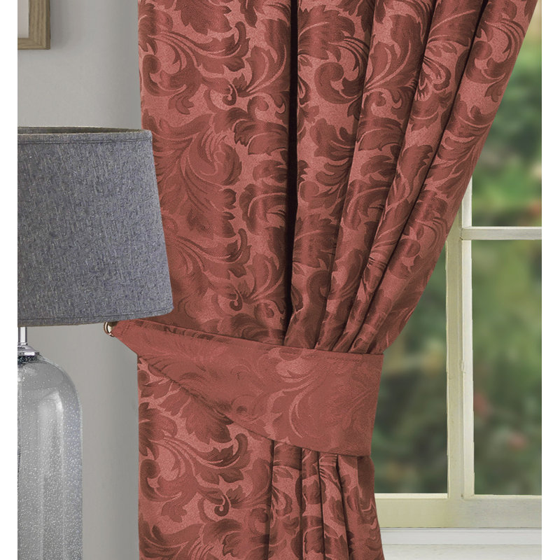 Odon Fabric 20cm Curtain Tiebacks, Terracotta