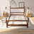 Mid-Centurv Modern Solid Pine Wood Platform Bed-114229056