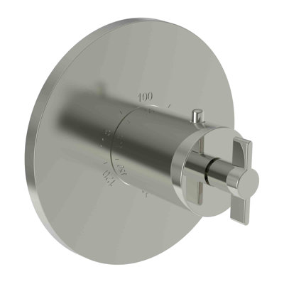 Tolmin 3/4" Round Thermostatic Trim Plate With Handle