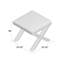 Repose-pieds carré standard en velours de 20,5 po Nixon-121686822