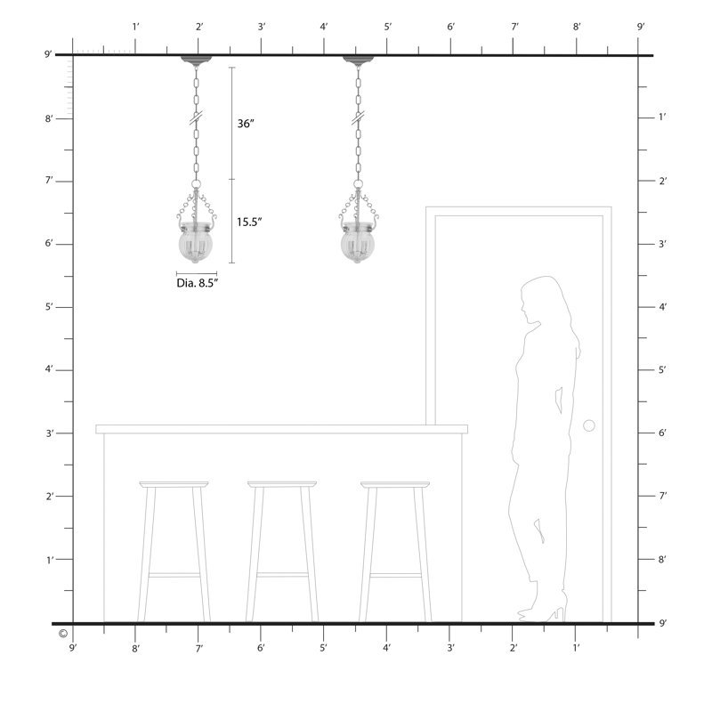 Crestfield 2 - Light Pendant, Brushed Nickel