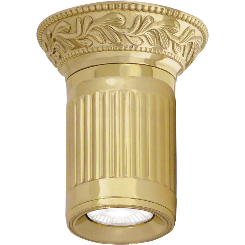 Escanaba LED Semi Flush Mount, Bright Gold