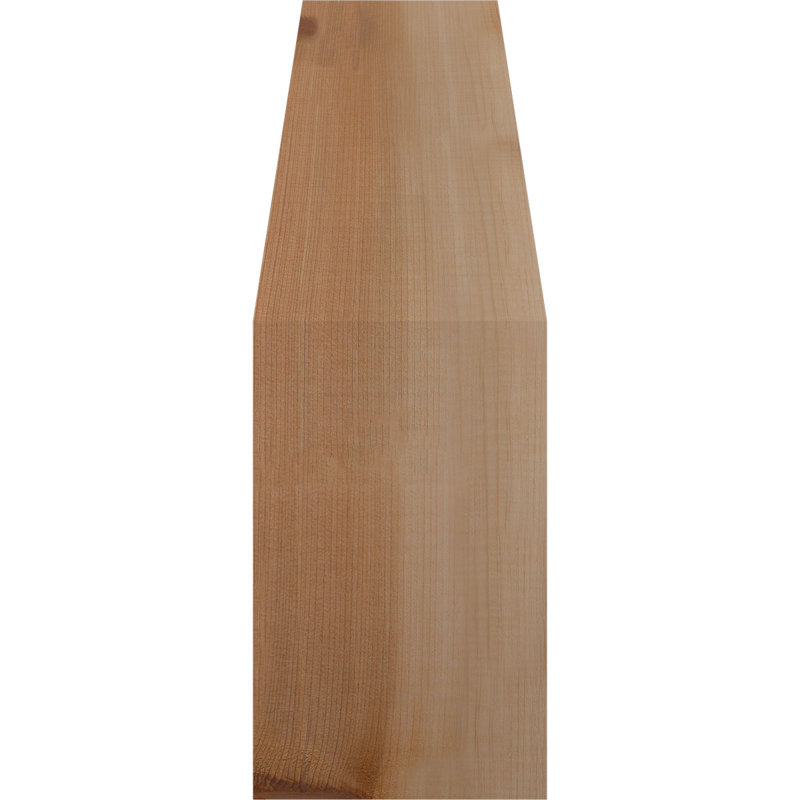 Attelle de genou traditionnelle, H 18 po x l 5,5 po x P 14 po, Cèdre rouge de l'Ouest (lisse)