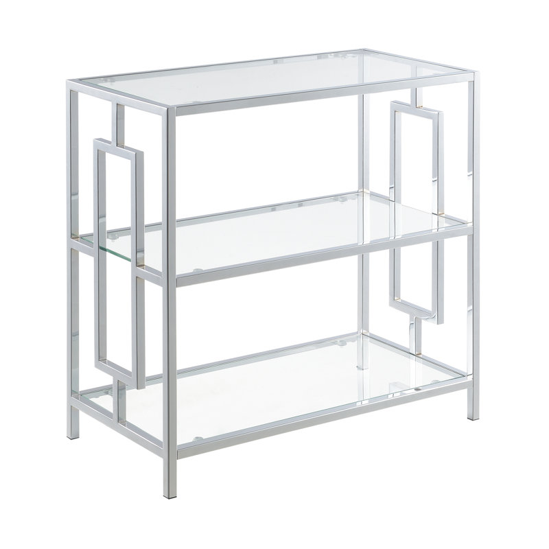 Mairi Chrome 3 Tier Chairside End Table