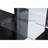 1Pc Vanity W/ Stool Metal Legs USB Port Ball Bearing Glides Glass Top Full Length Mirror Black Finish Bedroom Furniture