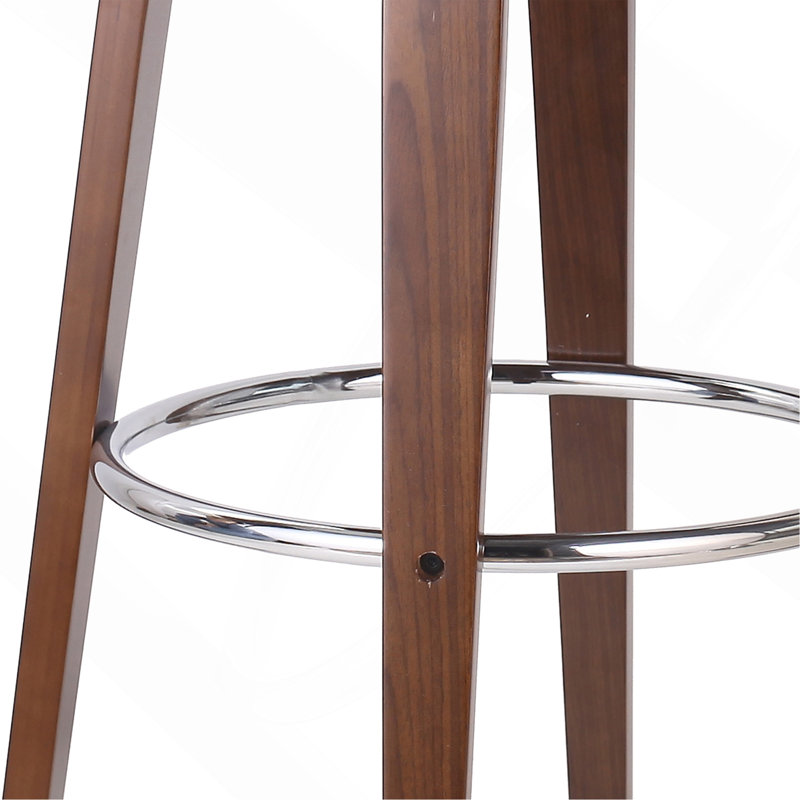 Tabouret de bar pivotant de 30,25 po, Similicuir cognac, 1