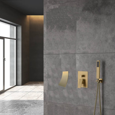 Wall Waterfall Faucet with Diverter