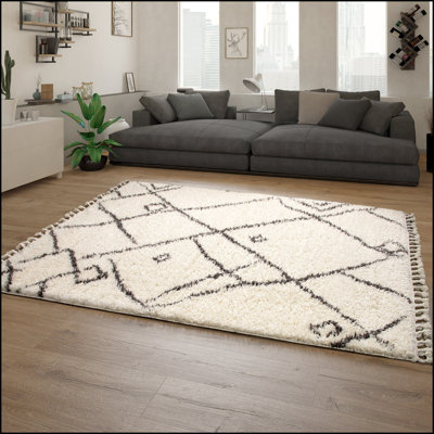Gallatin Geometric Shag Area Rug