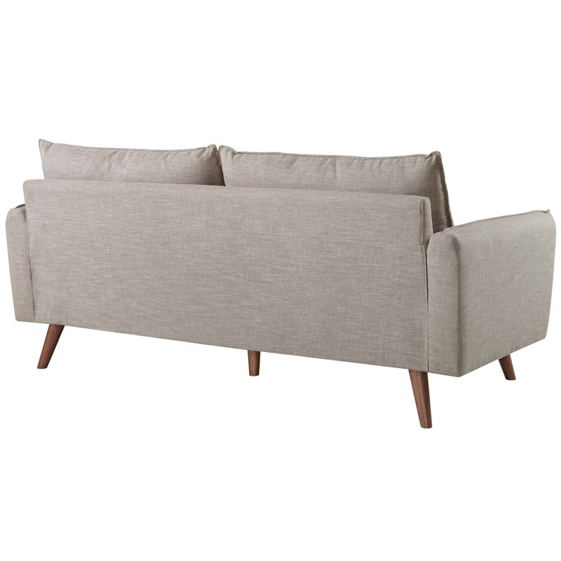 Modway Carson Carrington Hedeby Upholstered Fabric Sofa, Beige Polyester Blend, 33.5" H x 72" W x 32.5" D