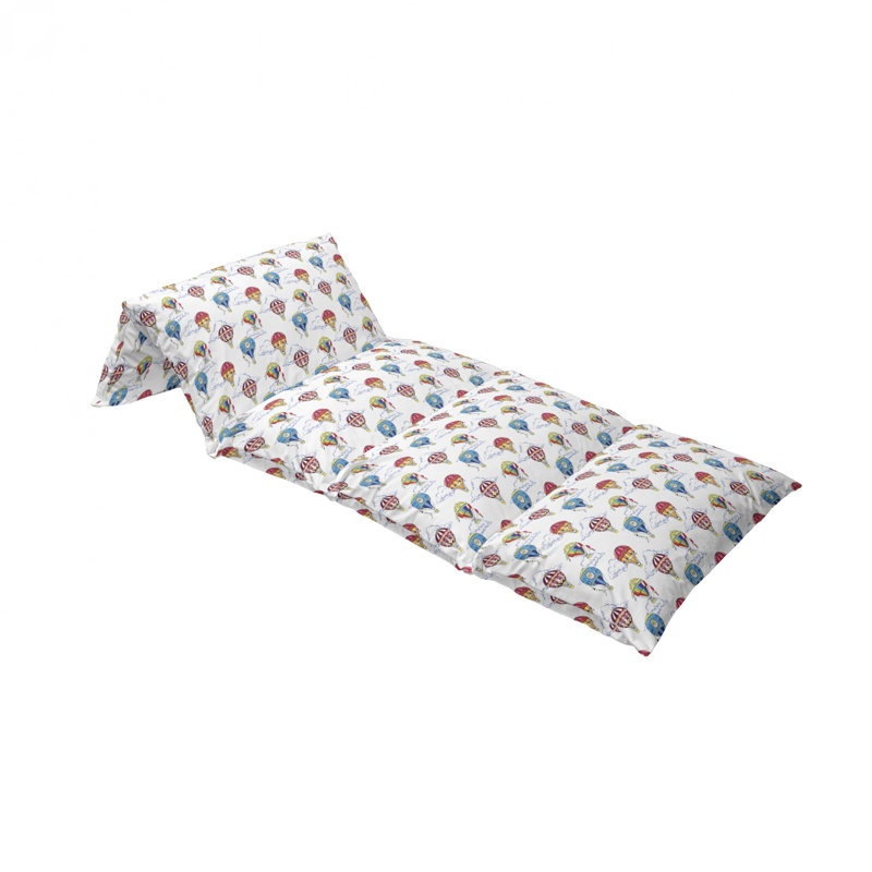 Housse de coussin d'extérieur Sketches Clouds and Hot Air Ballons, H 2 po x l 27 po x P 88 po