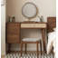 Coiffeuse et armoire de maquillage en noyer noir moderne minimaliste moderne
