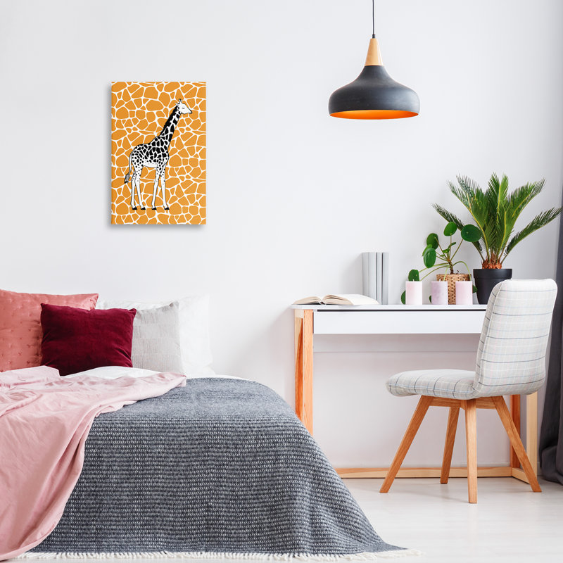 «Girafe Spots Motif» par Martina Pavlova, H 24 po x l 16 po