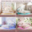 Multi-Sizes Upholstered Princess Bed With Dual-Zone Led, PU Leather Height-Adjustable Headboard, Pink/White (90x190, 90x200, 140x200)-1726150391-1719422737