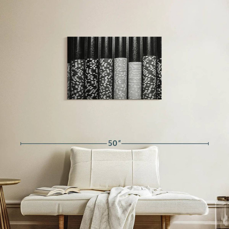 Senne Monochrome Poker Chips, 20" H x 30" W