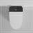 Modern Smart Toilet With Bidet Seat Built-In, Intelligent Toilet  Auto Open/Close Seat, Foot Sensor, LED Display,Night Light, Warm Water & Dryer,White