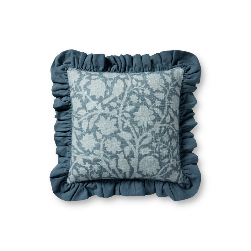 Chris Loves Julia Kathleen Throw Pillow, 18"H x 18"W x 0.5"D, Blue