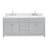 Abbate 72" Double Bathroom Vanity with Carrara White Marble Top-138333108-138333109-85364326