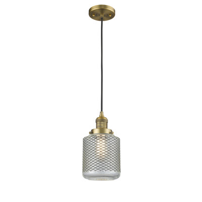 Luminaire suspendu cylindrique 1 lumière Iyana