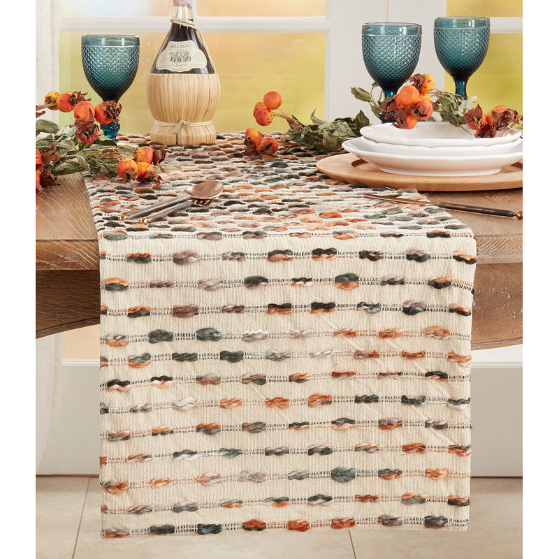 Hittle Runner_Striped Design Woven Table Runner