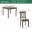 Ensemble de table de salle à manger 5 pièces en bois avec 4 chaises