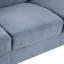 Canapé modulaire polyvalent en velours gris - 2 sièges, coussins détachables et épaissis pour bureau confortable 2 po pour chambre à coucher-1055970451