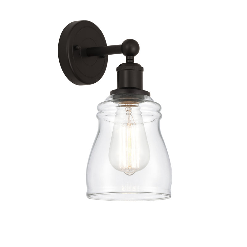 Cascades Armed Sconce, Clear, Oil Rubbed Bronze