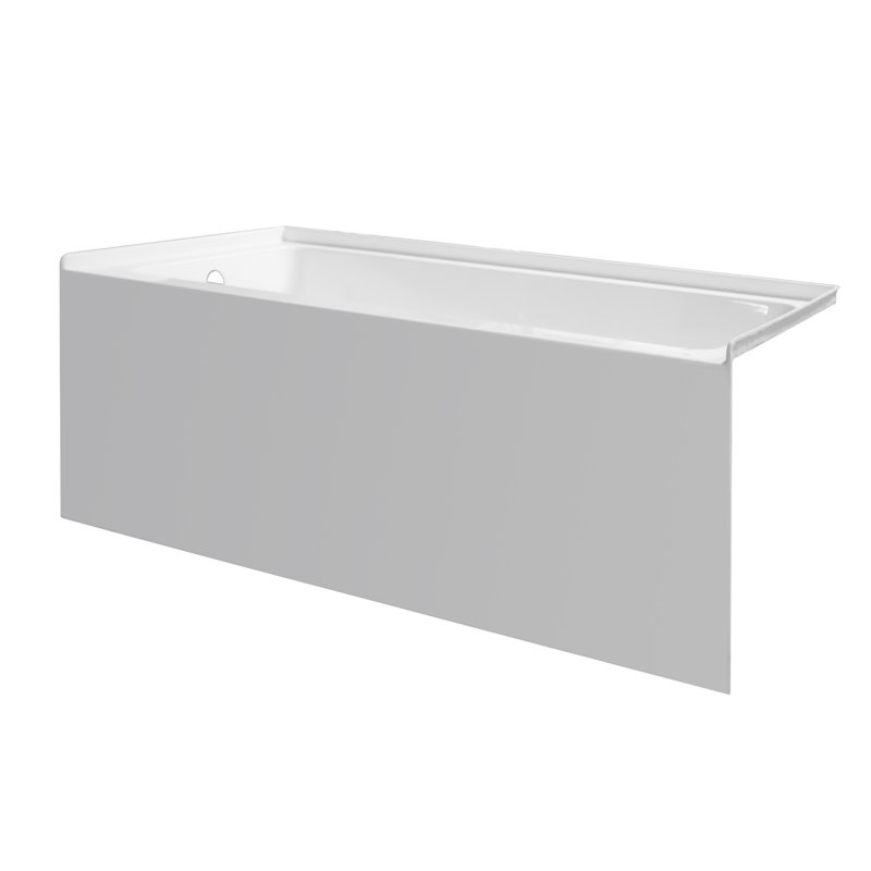 Signature 54'' x 30'' Soaking Acrylic Bathtub, Left, White