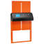 Porte de poulailler automatique, porte de poulailler à pile avec minuterie et réglage manuel, sécurité anti-pincement, alliage d'aluminium durable, ouvre-barrière Chick Run avec fermeture étanche, orange