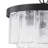 Livingon 5 - Light Tiered Drum Water Glass Chandelier-2106423923