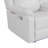 Blanche White Reclining Sofa With LED Lights