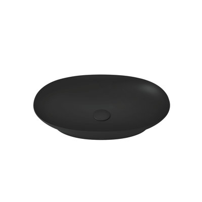 TOTO® Kiwami® Oval 24 Inch Vessel Bathroom Sink , Matte Black